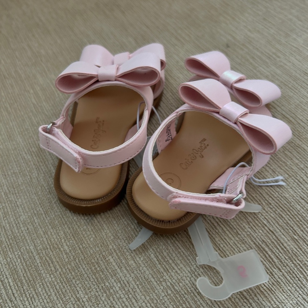 Cat & Jack Light Pink Bow Sandals